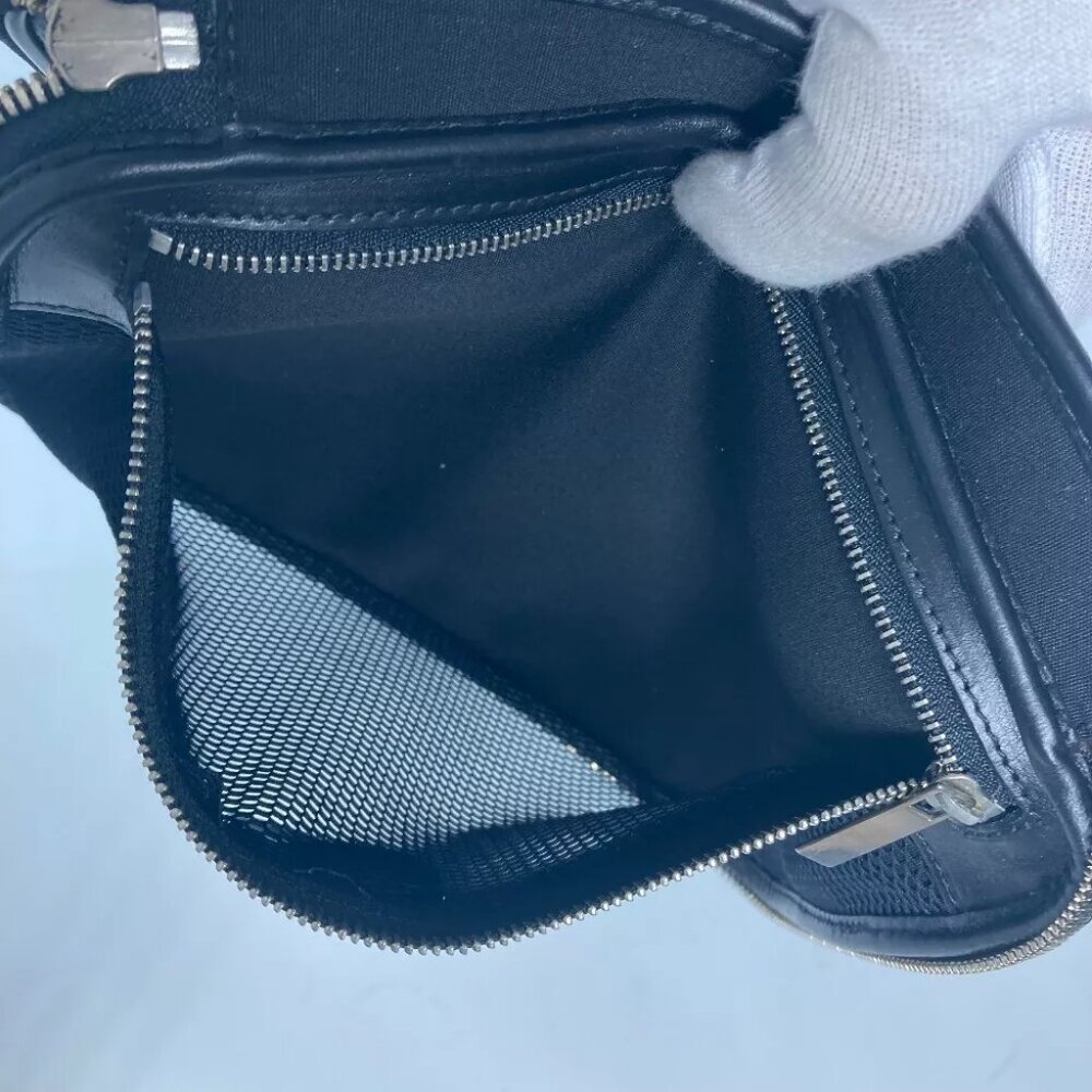 Dior logo Trotter clutch bag bag Pouch PVC Blac - Picture 6 of 15